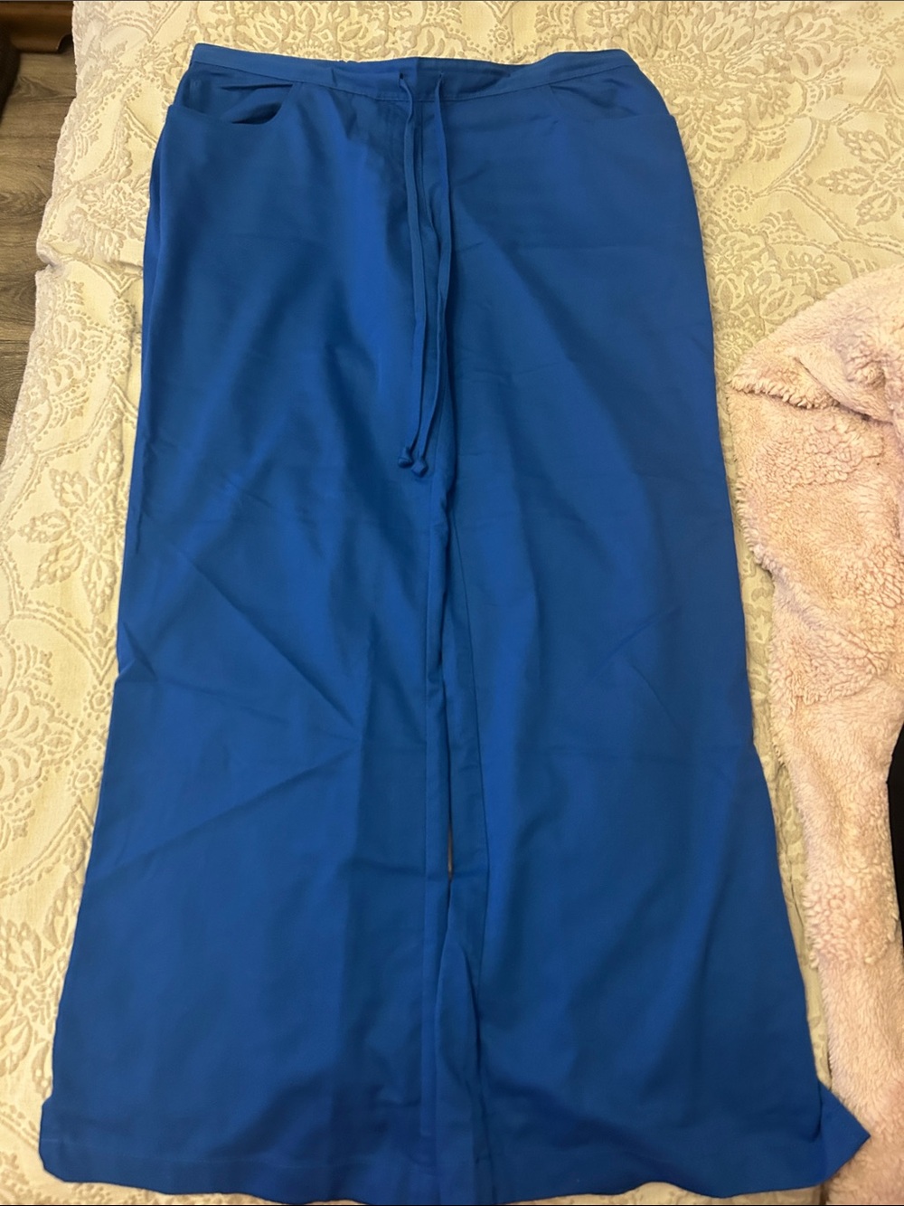Grey's Anatomy Royal Blue Straight Leg Drawstring Pants
